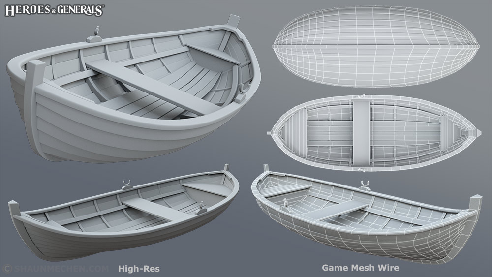 Shaun_Mechen_Rowboat_High-Res_And_Game_Mesh_Wire
